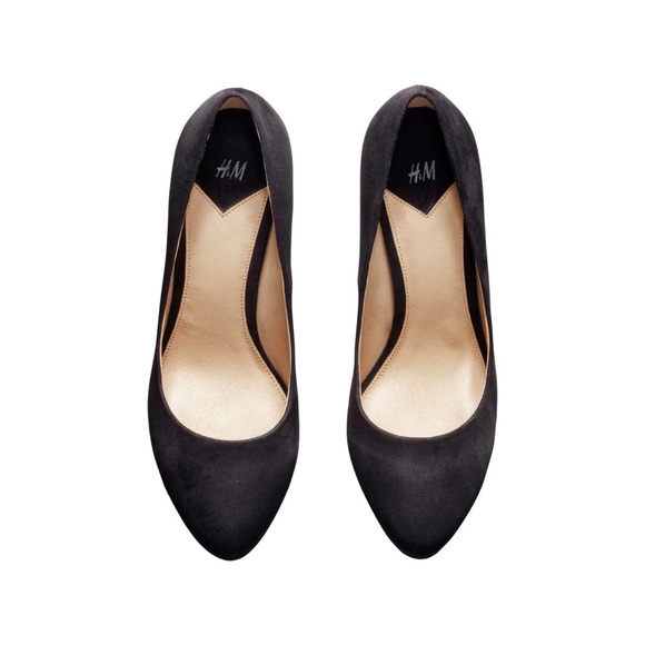 H&M • Black heels faux suede | platform | 3.5 inch - Picture 2 of 7